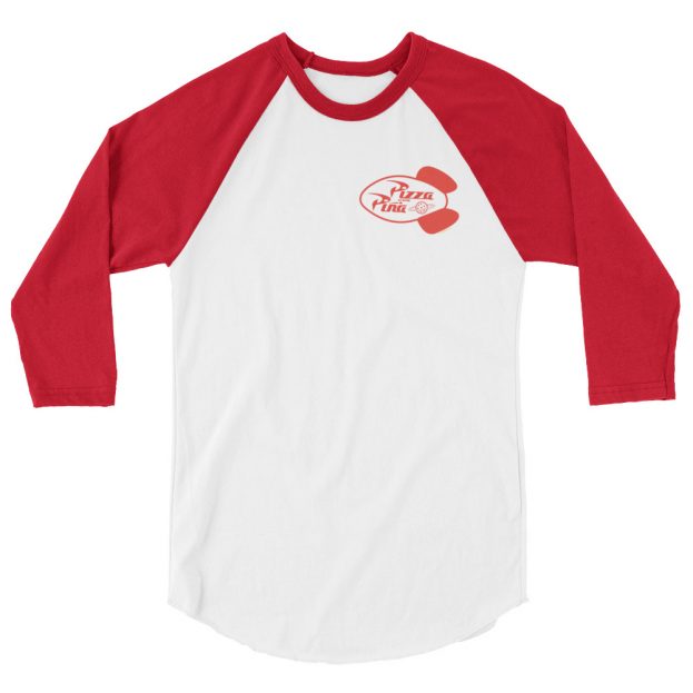 El Planeta de las Pizzas con Piña - 3/4 sleeve raglan shirt